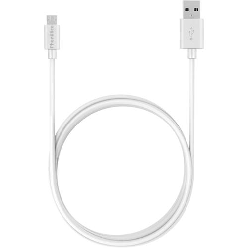 Cable pour Bose Noise-Masking Sleepbuds/QC20 Acoustic Noise Cancelling/QuietComfort 20 In-Ear/QuietComfort 20i- Cable micro usb Blanc 2 Mètres Phonillico®