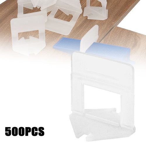 Pince à carreaux de 2 mm, lot d'espaceurs pour carreaux de céramique, système de nivellement de 500 pièces