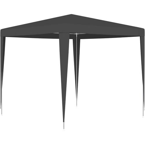 Gazebo, Jardin Gazebo Chapiteau Tente De Fête Extérieure Plage Canopée Abri Commercial Instantané Tente De Fête Professionnelle 2,5x2,5 M Anthracite 90 G/M ?3076466031