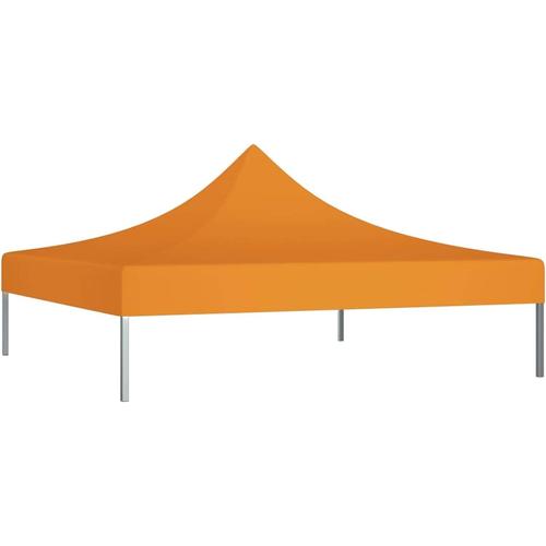 Orange Toit De Tente De Réception, Tente De Jardin Auvent D'extérieur, Tonnelle D'extérieur Mariage Barbecue Voyage De Camping 3x3 M Orange 270 G/M2