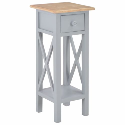 Vidaxl Table D'appoint Gris 27 X 27 X 65,5 Cm Bois