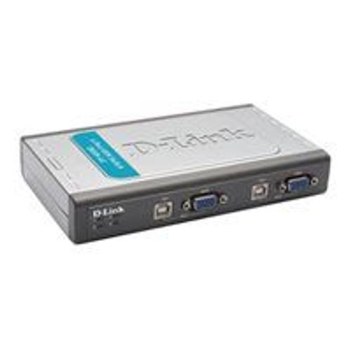 D-Link DKVM 4U - Commutateur KVM - 4 x KVM port(s) - 1 utilisateur local - de bureau