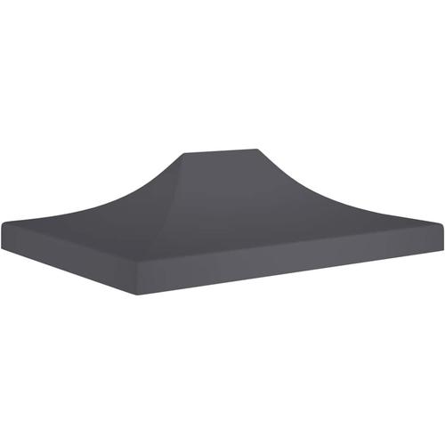 Toit De Tente De Réception 4,5x3 M Anthracite 270 G/M2,Tonnelle De Jardin Exterieur,Tonnelle Pliante