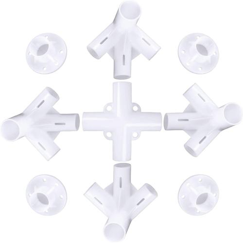 Lot De 9 Connecteurs Pour Tonnelle De 3 X 3 M - Accessoires De Rechange Pour Camping En Plein Air (25/19 Mm)