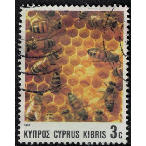 Chypre 1989 Oblitéré Used Insecte Apis Mellifica Abeille Européenne Su