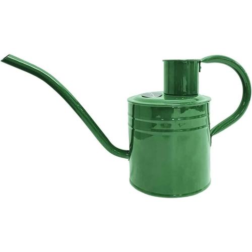 Vert Arrosoir Vintage Vert 1 Litre - Verseuse En Acier Galvanisé Pour Arroser Les Plantes D'intérieur - Pichet De Style Anglais Classique Avec Bord Surélevé