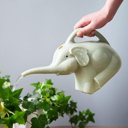 Vert Arrosoir Éléphant 2 L Fantaisie En Plastique, Arrosoir D'intérieur Léger, Mignon Avec Longue Ouverture, Arrosoir Décoratif Pour Plantes, Fruits, Jardin, Fleurs