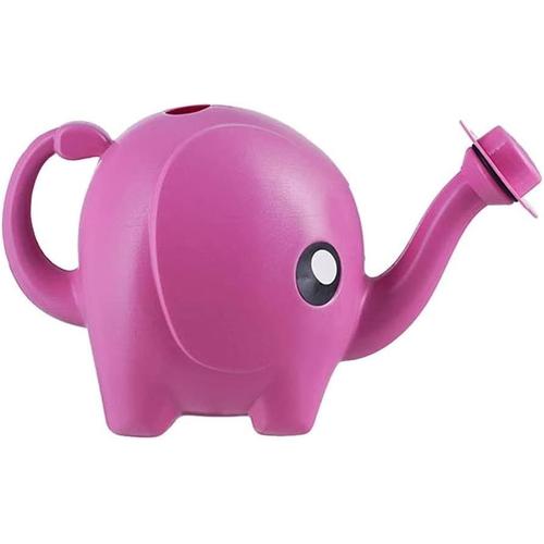 Rouge Éléphant Arrosoir En Plastique/Dessin Animé Animal Jardinage En Pot Petits Pots D'arrosage/Conception De Longue Bouche/Pour La Maison Patio Pelouse Jardinage Plantes Bonsaï (Rouge)