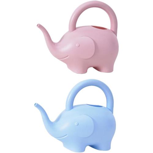 Couleur Assortie 2 Pièces Dessin Animé Arrosoir Enfants Arrosoir En Forme D'éléphant Arrosoir Plantes Arrosage Bouilloire Intérieur Fleur Arroseur Enfants Arrosoir Portable Arrosoir Outil De