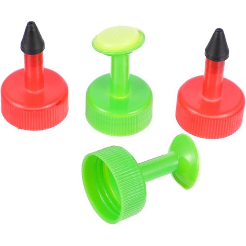 Couleur Assortie 4 Pièces Pommeau De Arrosoirs Arosoire Arroseurs De Bouchon De Bouteille Buse D'arrosage Des Fleurs Petit Bec Verseur De Bouteille Arroseur De Bouteilles En Plastique Facile