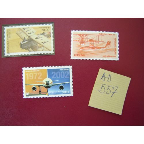 Ad 557 / Lot Timbres France Neufs Sans Trace De Charnières* Poste Aérienne N°58/61/65
