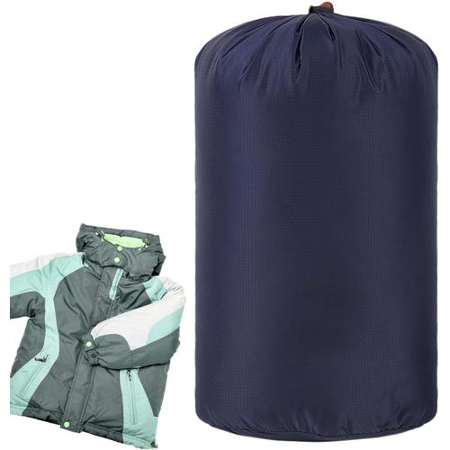 Bleu Foncé, Sac De Compression ¿ Sacs De Rangement À Compression Peu Encombrants, Sac De Rangement À Compression Pour Tente Imperméabilisante Pour Couverture, Sac De Couchage, Gants D'oreiller