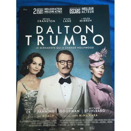 Affiche Originale De Cinema Dalton Trumbo Jay Roach Format 40 X 60 Cm