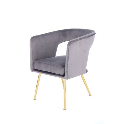 Paris Prix - Chaise Design "Jolene" 77cm Gris