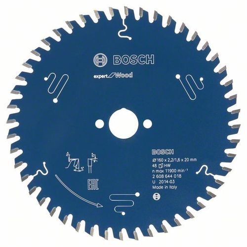 Bosch Lame de scie circulaire Expert for Wood 165 x 20 x 2,6 mm, 48