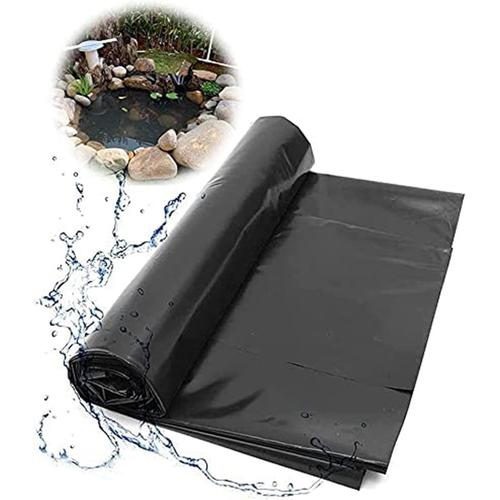 Noir Bache Pour Bassin De Jardin Hdpe Bache D'étang Bache Bassin Extérieur, 0,2mm D'épaisseur Résistant À La Déchirure Imperméable, Revêtement De Protection En Caoutchouc ( Couleur : Noir , Taille :