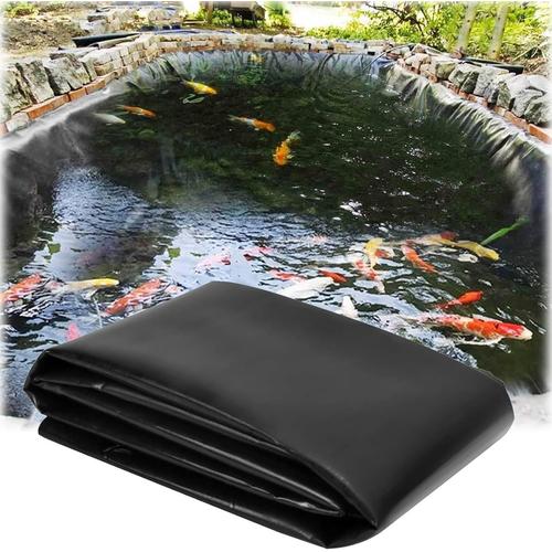 4x6 5x8 6x10m Grand Bache D'étang De Jardin Doublure D'étang Préformée Membrane Flexible Imperméable En Hdpe Feuille De Polyéthylène Noir Pour Fontaines Piscine Bassin Koi Baies ( Taille : 1x1.0m(3.3x