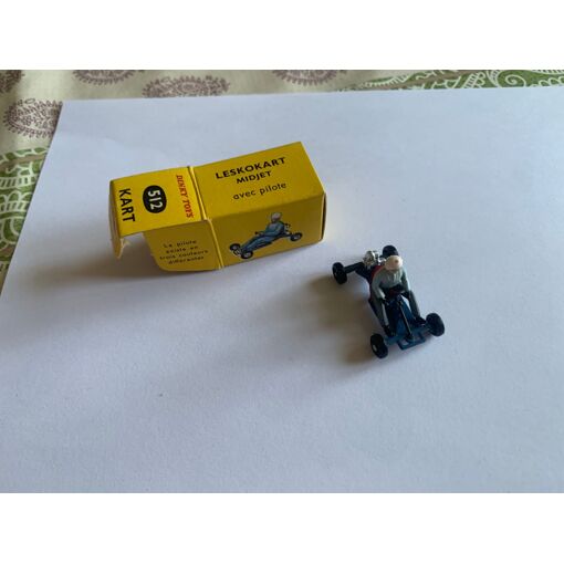 Boîte Vintage En Carton épais Pour Voiture Miniature Dinky Toys – Modèle Kart Leskokart (copie Non Marquée)