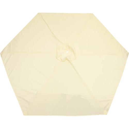 Beige Auvent Parapluie À 6 Baleines Dessus De Parapluie De Marché Auvent Remplaçable Pour Parapluie Tente Camping Parasol Bache Couverture De Parapluie Tissu Parapluie Polyester