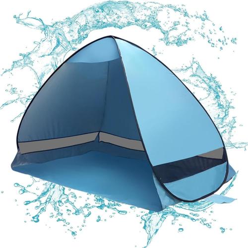 Bleu Clair Abri Soleil,Tente De Camping Anti-Uv Avec Abri Upf 50+ | Abri Soleil Pliable Avec Protection Solaire Puissante Pour Plage, Cour, Jardin, Parc