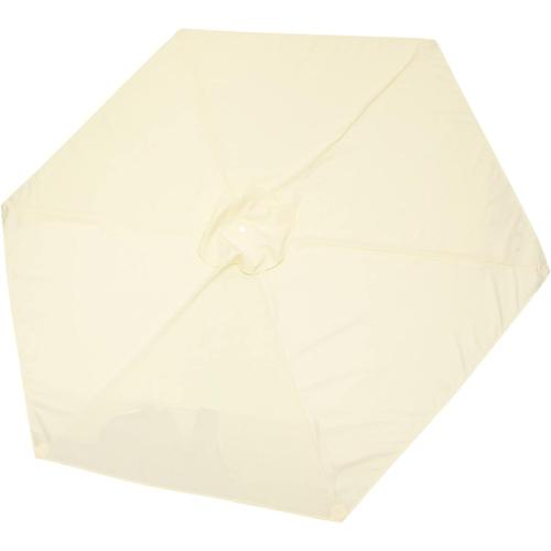 Auvent Parapluie À 6 Baleines Liquidation De Parasols De Terrasse Parapluie Tissu Anti-Pluie Auvent De Remplacement De Parapluie Extérieur Tente Abri Remplaçable Le Tissu Polyester