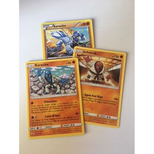 (1051) 2x Karaclée + Judokrak Pokemon