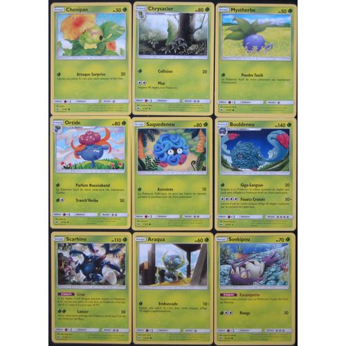Ombres Ardentes - Lot De 9 Cartes Type Plante