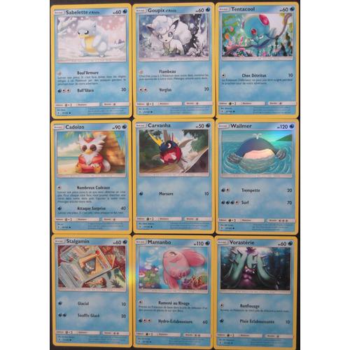 Gardiens Ascendants - Lot De 9 Cartes Type Eau