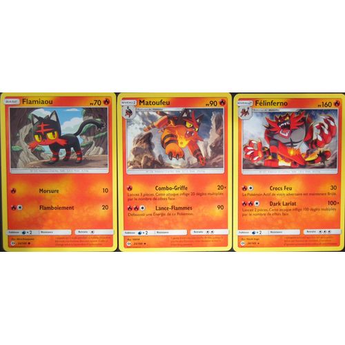 Soleil & Lune - Flamiaou (24) + Matoufeu (25) + Felinferno (26/149)
