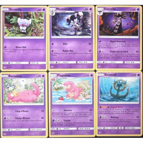 Gardiens Ascendants - Lot De 6 Cartes Type Psy