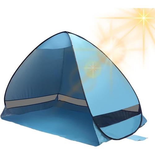 Bleu Clair Plage Pour Tente Plage, Protection Solaire, Tente Camping, Protection Uv Upf 50+, Auvent Plage Facile À Installer, Plage, Équipement Plein Air Pour Parc