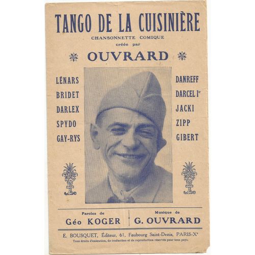 Tango De La Cuisiniere Par Ouvrard