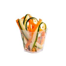 40 Verrines Carrées Biseautées 5 Cl De 50 X 50 X Ht. 45 Mm Réutilisable, Recyclable 100% Française - Transparent - D-Work