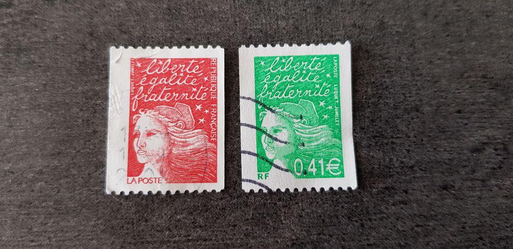 LOT TIMBRES POSTE N°3418 MARIANNE ROUGE DU 14 JUILLET (2001) POUR L