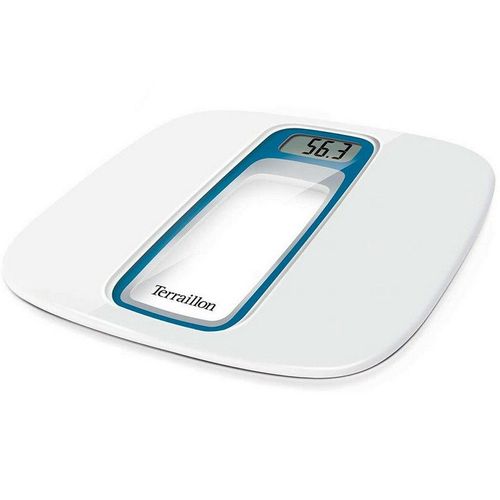 Terraillon - Pèse-Personne Électronique 160kg/100g Blanc/Bleu - 14470