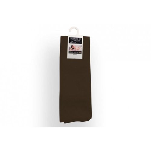 Housse De Coussin 40x40 Cm Alix Moka, Par Soleil D'ocre