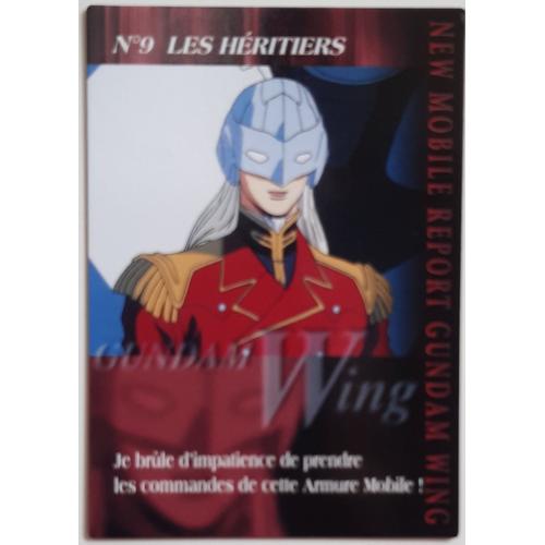 Carte Gundam Wing Bandai - N°9 Les Héritiers 018