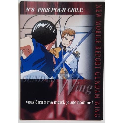 Carte Gundam Wing Bandai - N°8 Pris Pour Cible 017