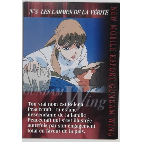 Carte Gundam Wing Bandai - N°5 Les Larmes De La Vérité 014