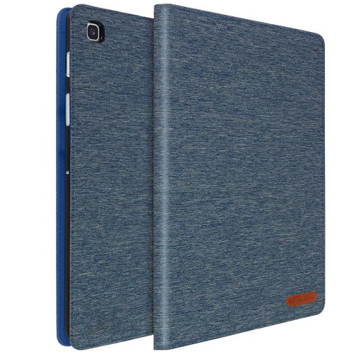 Housse Samsung Galaxy Tab S5e Rangements Cartes Fonction Support Fin Bleu