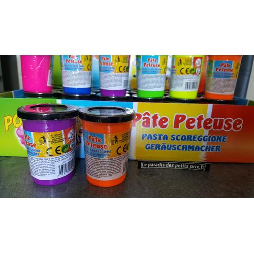 Pâte péteuse 70 g ,6 pots de pâte à prout , 6 coloris, 420 g de pâte  peteuse