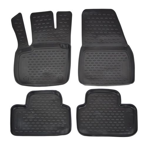 Tapis De Sol En Caoutchouc 3d - J&j Automotive - Volvo Xc40 - Sur Mesure - Antidérapant - Noir
