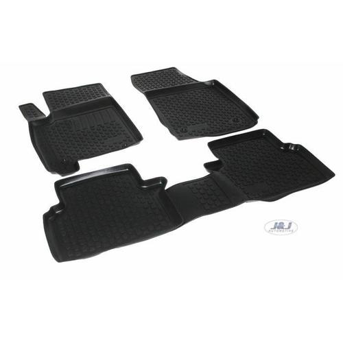 J&j Automotive | 3d Tapis De Sol En Caoutchouc Compatible Aveco Opel Meriva B 2010-2017 Noir 4pcs