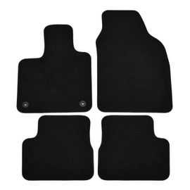 Tapis De Sol De Qualité Noir Supérieure Pour Fiat 500e Electric Depuis 2020 4pcs, Ajustement Précis, Base Antidérapante