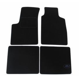 Tapis De Sol Noir Velours - J&j Automotive - Fiat Panda 2003-2012 - Sur Mesure - Antidérapant - Imperméable