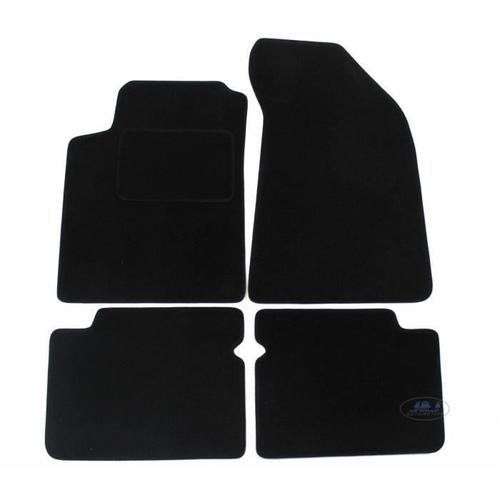 J&j Automotive | Tapis De Sol Noir Velours Compatible Avec Fiat Bravo 2007-2017 4pcs