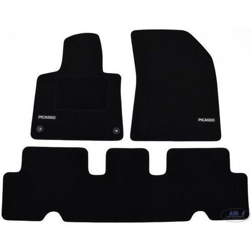 Tapis De Sol Velours - J&j Automotive - Citroën C4 Picasso 2 - Sur Mesure - Antidérapant - Imperméable