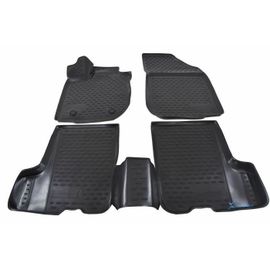Tapis De Sol En Caoutchouc 3d - J&j Automotive - Dacia Sandero 2012-2020 - Noir - Sur Mesure - Antidérapant