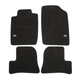 Logo Tapis De Sol Noir Velours Sur Mesure Pour Peugeot 206 206+ 1998-2005, Ajustement Précis, Renforcée Dans La Zone De La Pédale
