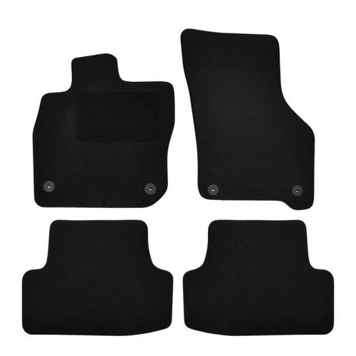 Tapis De Sol Noir Velours Sur Mesure Pour Audi A3 8y Depuis 2020, 4pcs, Ajustement Précis, Renforcée Dans La Zone De La Pédale